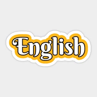 A Journey Through the Landscape of English Words Sticker